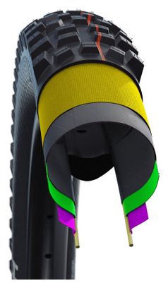 Schwalbe Rock Razor Evo Super Trail Addix Speedgrip 27.5´´ Tubeless Foldable Mtb Tyre Noir