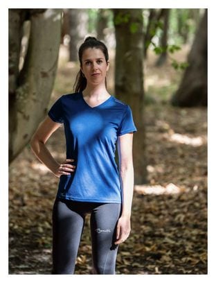 T-Shirt De Sport Manches Courtes Rogelli - Femme - Bleu marine
