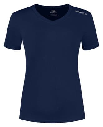 T-Shirt De Sport Manches Courtes Rogelli - Femme - Bleu marine