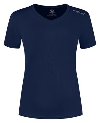 T-Shirt De Sport Manches Courtes Rogelli - Femme - Bleu marine