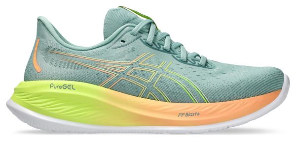 Asics Gel Cumulus 26 Paris Scarpe da corsa Verde Arancione Giallo Uomo