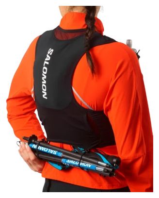 Salomon Sense Pro 6 Unisex Giacca per l'idratazione + Borracce Nero