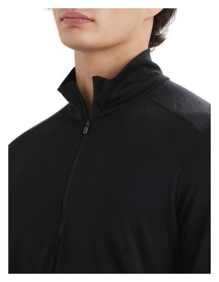 Icebreaker 1/2 Zip Merino 200 Oasis Baselayer Zwart