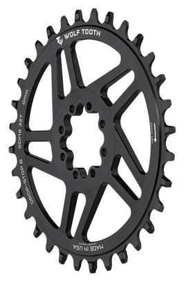 Wolf Tooth Direct Mount Kettenblatt für SRAM 8-Bolt Schwarz