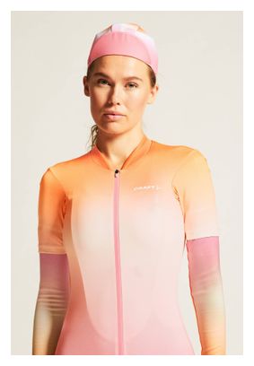 Craft ADV Endur Graphic Kurzarmtrikot Pink/Orange Women