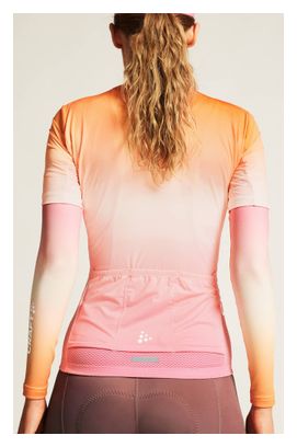 Craft ADV Endur Graphic Kurzarmtrikot Pink/Orange Women