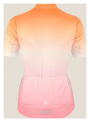 Craft ADV Endur Graphic Kurzarmtrikot Pink/Orange Women