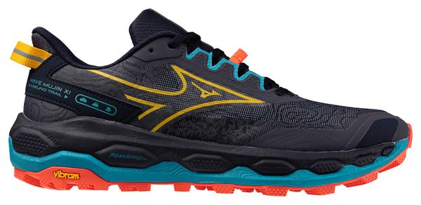 Mizuno Wave Mujin 11 Men's Trail Shoes Grey/Blue/Orange