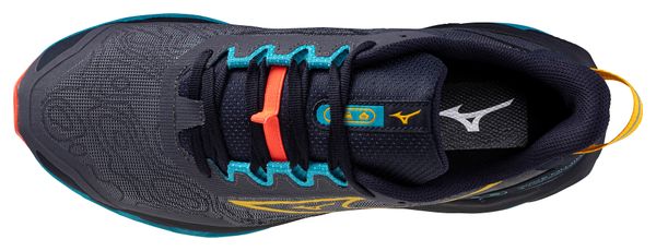 Mizuno Wave Mujin 11 Men's Trail Shoes Grey/Blue/Orange