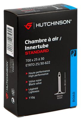 Hutchinson Standard 700 mm Presta 80 mm Luftkammer Schwarz