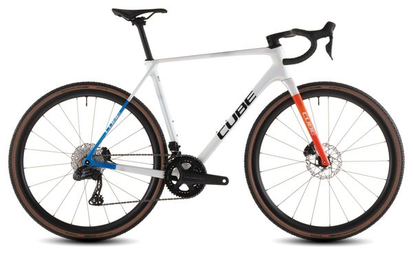 Bicicleta de ciclocross Cube Cross Race C:62 SLX Shimano Ultegra Di2/GRX Di2 12S 700 mm Teamline Pearl White 2026