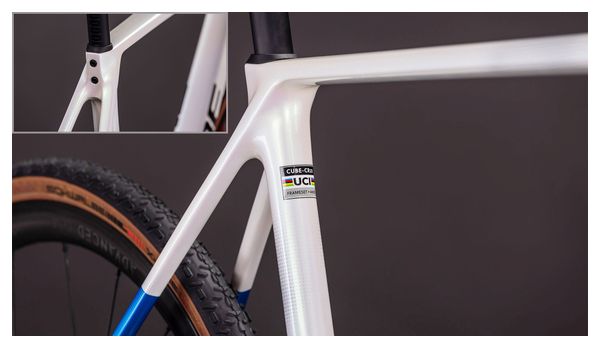 Bicicleta de ciclocross Cube Cross Race C:62 SLX Shimano Ultegra Di2/GRX Di2 12S 700 mm Teamline Pearl White 2026
