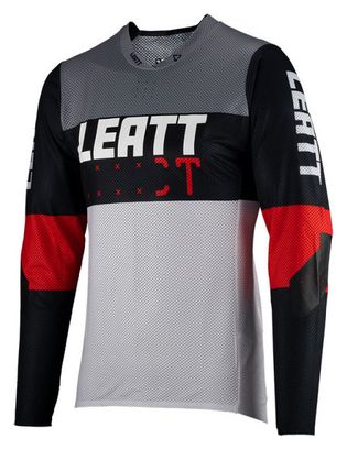 Leatt MTB Gravity 4.0 Grijs/Zwart/Rood Kindertrui met lange mouwen