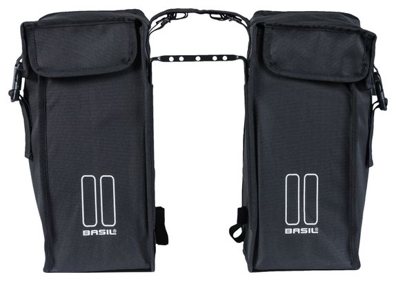 Basil Mara XXL double bicycle bag 47 liter black | Alltricks.com