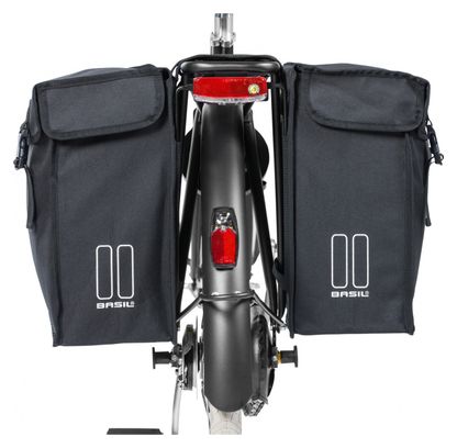 Basil Mara XXL doppelte Fahrradtasche 47 Liter schwarz