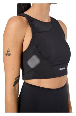 Crop top NNormal Trail negro para mujer