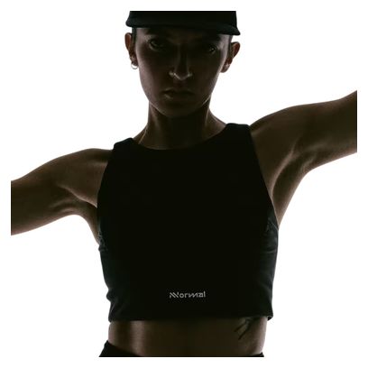 Crop top NNormal Trail negro para mujer