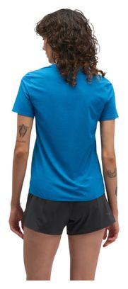 Maglietta da corsa Hoka EveryRun blu da donna