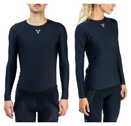Unisex Thermo-Unterhemd Langarm LeBram Training Schwarz