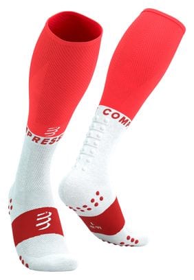 Chaussettes Compressport Full Socks Oxygen Rouge