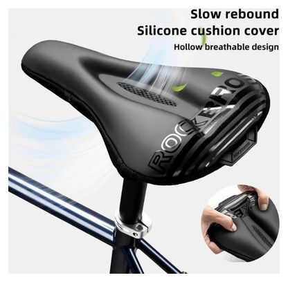 Selle de vélo en silicone antichoc Rockbros- noir