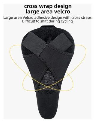 Selle de vélo en silicone antichoc Rockbros- noir