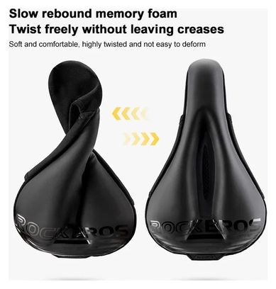 Selle de vélo en silicone antichoc Rockbros- noir