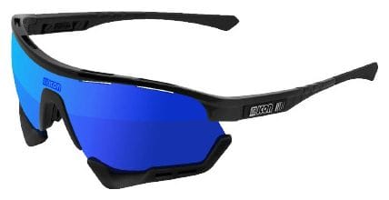 SCICON Aerotech XXL Glossy Black / Mirror Blue Goggles