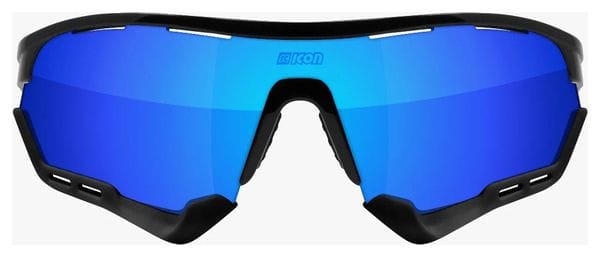 SCICON Aerotech XXL Glossy Black / Mirror Blue Goggles