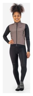 Veste Velo Hiver Rogelli Cadence - Femme - Taupe/Noir