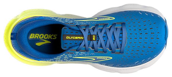 Chaussures de Running Brooks Glycerin 20 Bleu Jaune