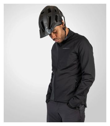 Chaqueta de manga larga Endura Softshell SingleTrack Negra