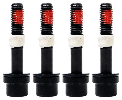 Set of 4 Magura QM M6 x 35 mm Screws with Red Threadlocker