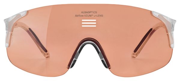 Alba Optics Jumbo Crystal Glossy Vzum Salmon Sunglasses