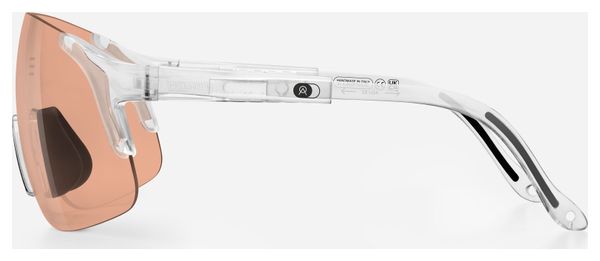 Alba Optics Jumbo Crystal Glossy Vzum Salmon Sunglasses