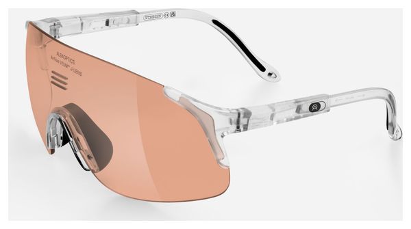 Alba Optics Jumbo Crystal Glossy Vzum Salmon Sunglasses