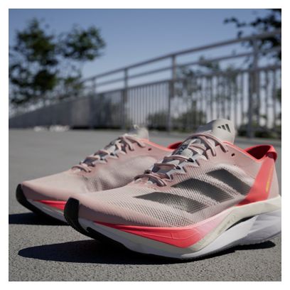 adidas Adizero Boston 12 Dames Roze Hardloopschoenen