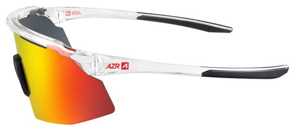 Lunettes Azr Iseran Crystal Clear/Rouge