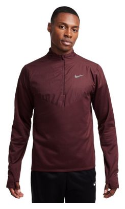 Nike Therma-Fit Sphere Element Rot Herren 1/2 Zip Thermo Top