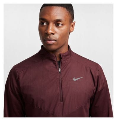 Thermal 1/2 Zip Top Nike Therma-Fit Sphere Element Rouge