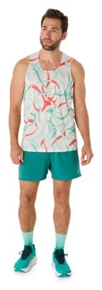 Asics Road All Over Print Tanktop Beige Herren