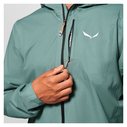 Veste Imperméable Salewa Pedroc 2 Powertex 2.5L Vert Homme