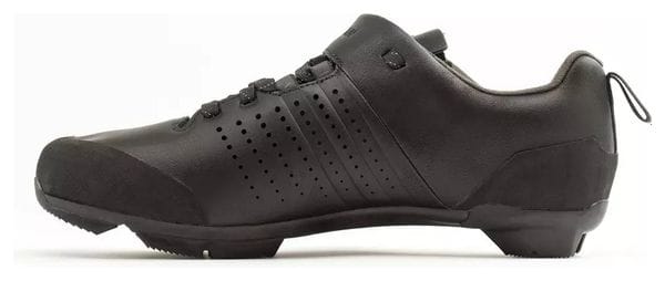 Triban 520 Leather Laces and SPD Buckle Touring Road Bike Shoes Black