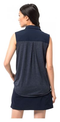 Jack Wolfskin Sonora Sleeveless Shirt Blue Women's