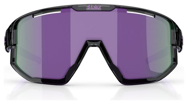 Bliz Fusion Klein Kristal Zwart/Paars Unisex Zonnebril