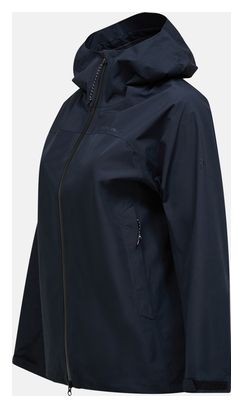 Giacca impermeabile Peak Performance Treeline HIPE 2.5L nera da donna