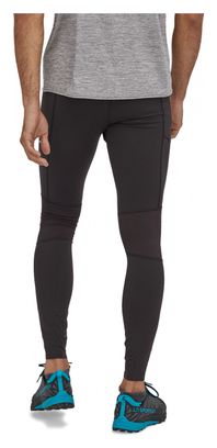 Patagonia Endless Run Tights Leggings da uomo neri