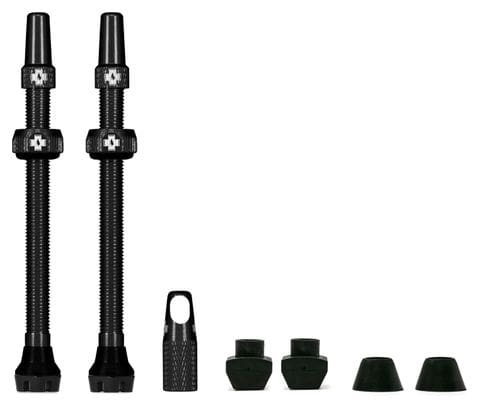 MUC OFF-Tubeless valve kit V2 (paar) 80mm Black