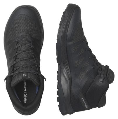 Salomon Outrise Mid GTX Hiking Shoes Black Men's