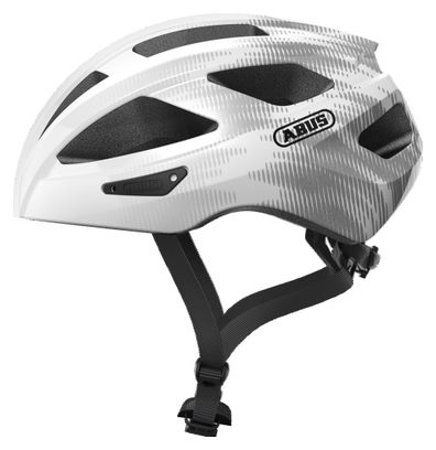 Casco da strada Abus Macator bianco / argento